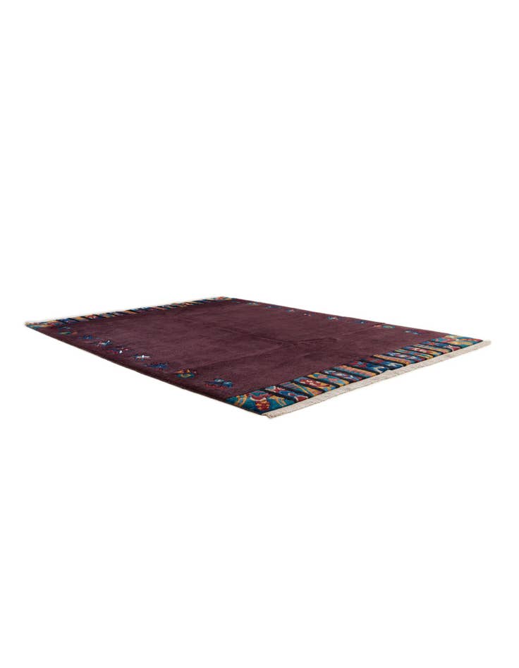 Detail image of 5' 8 x 7' 8 Hand Knotted Tibet Wool Rug