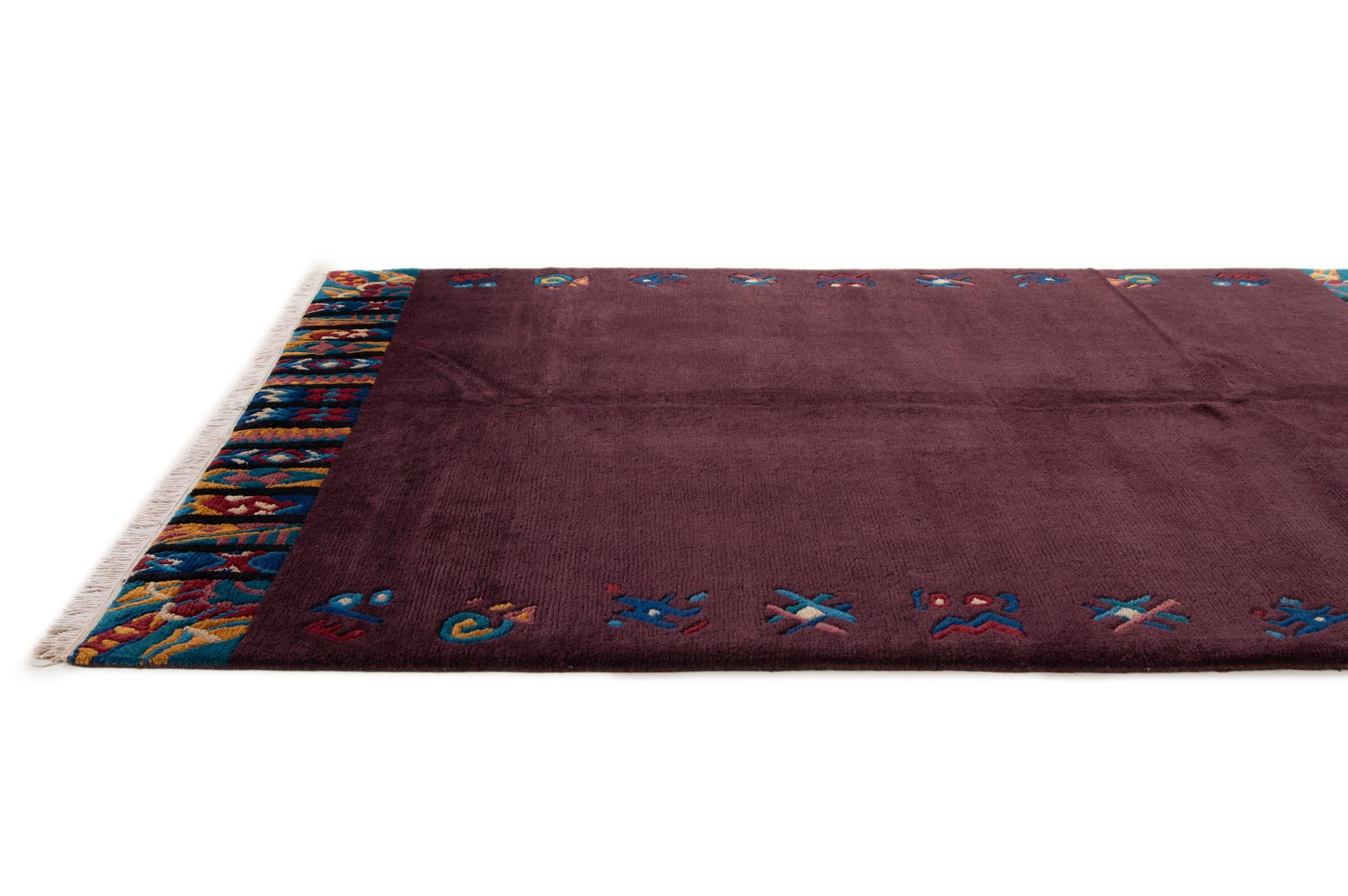 5' 8 x 7' 8 Hand Knotted Tibet Wool Rug