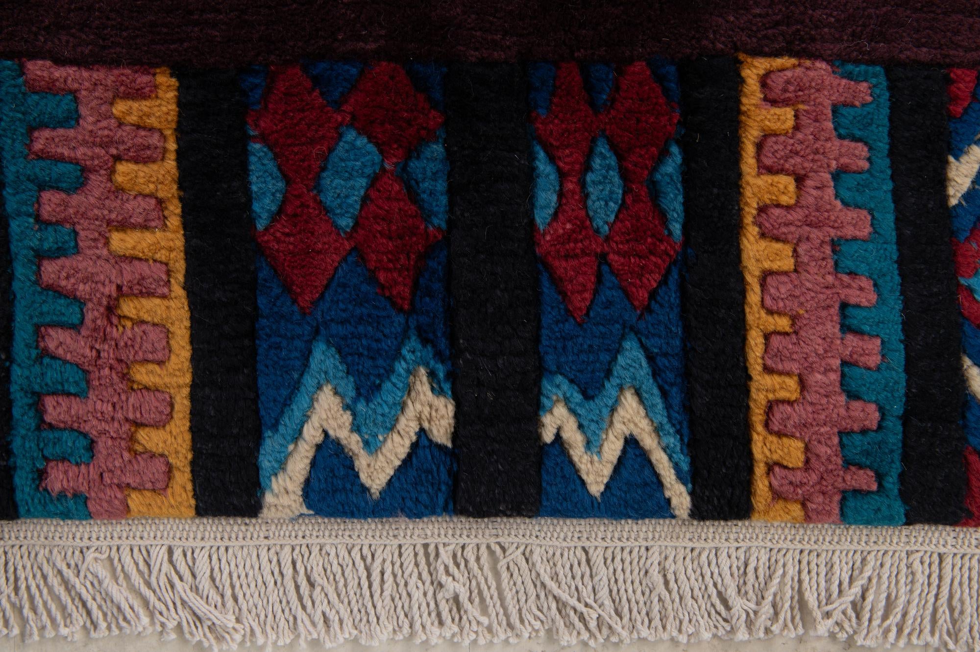 5' 8 x 7' 8 Hand Knotted Tibet Wool Rug