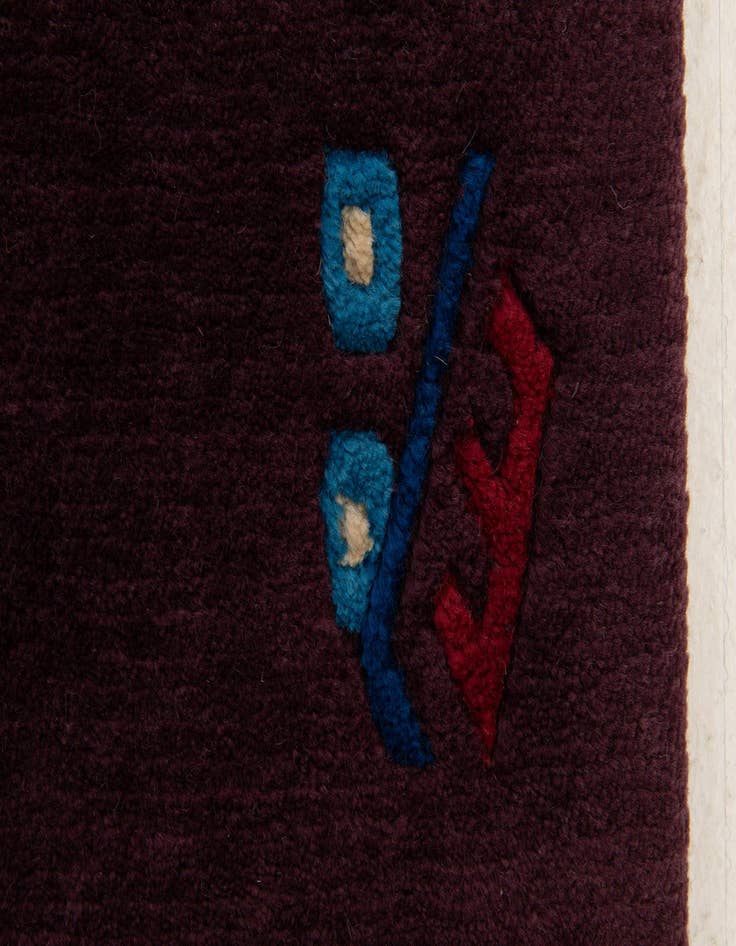 Detail image of 5' 8 x 7' 8  Hand Knotted Tibet Wool Rug