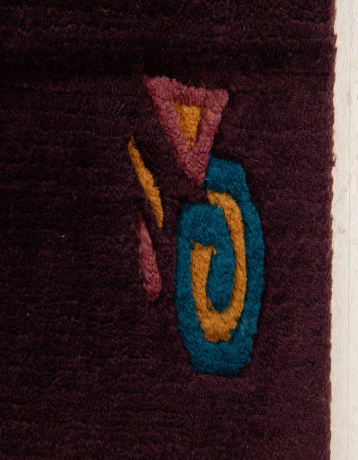 Detail image of 5' 8 x 7' 8  Hand Knotted Tibet Wool Rug