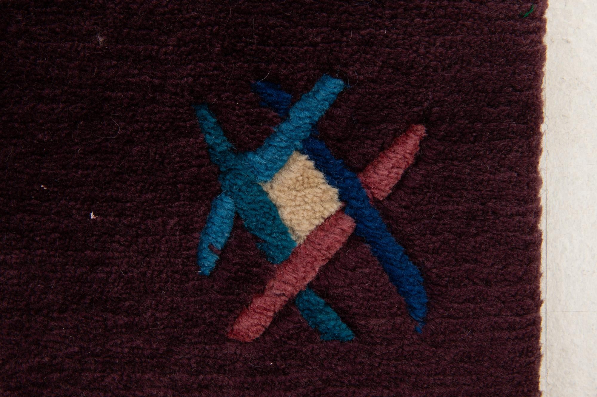 5' 8 x 7' 8 Hand Knotted Tibet Wool Rug
