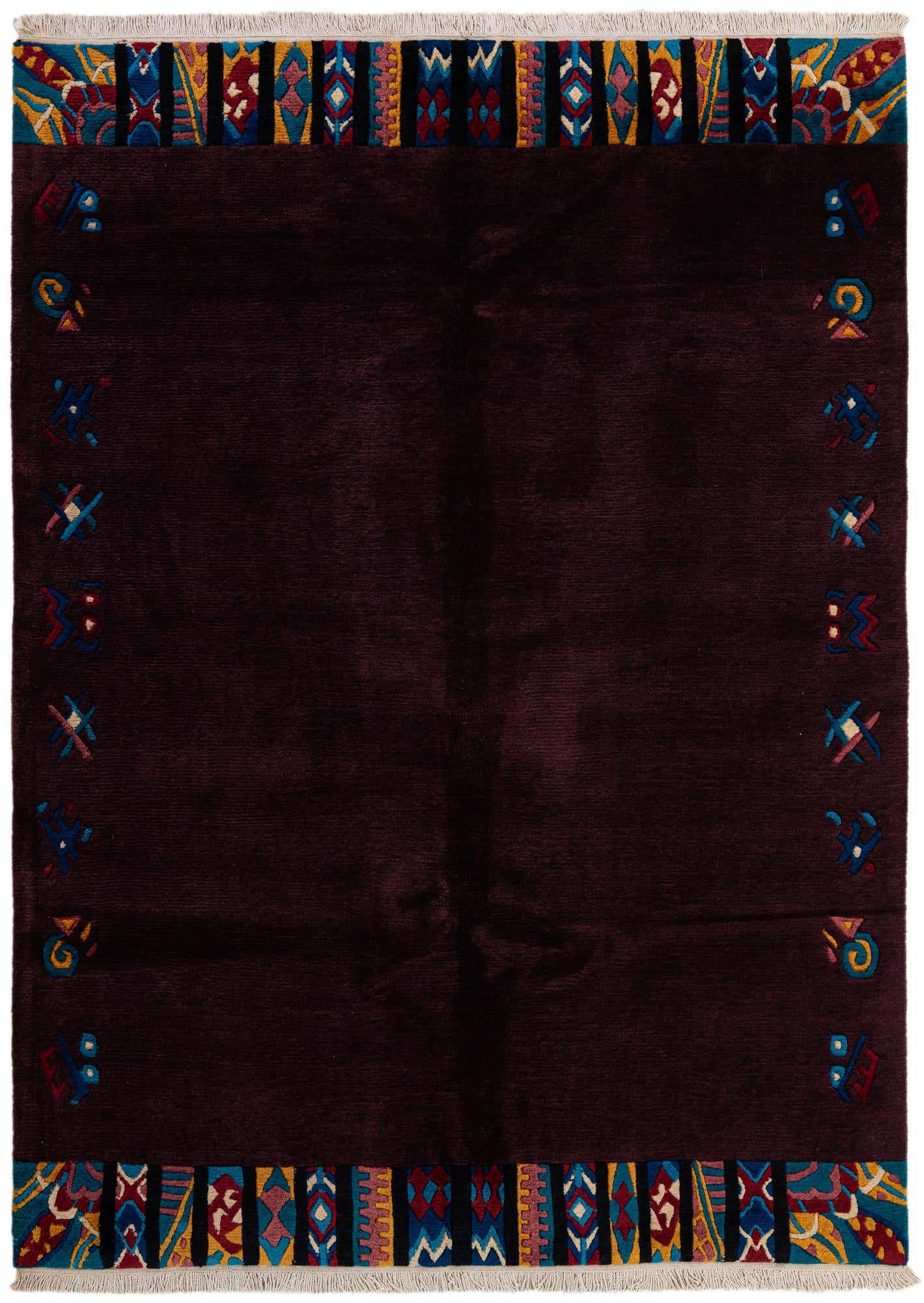 5' 8 x 7' 8 Hand Knotted Tibet Wool Rug