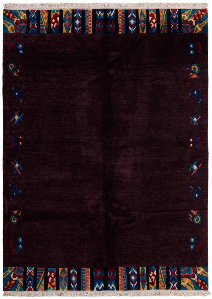 5' 8 x 7' 8 Hand Knotted Tibet Wool Rug