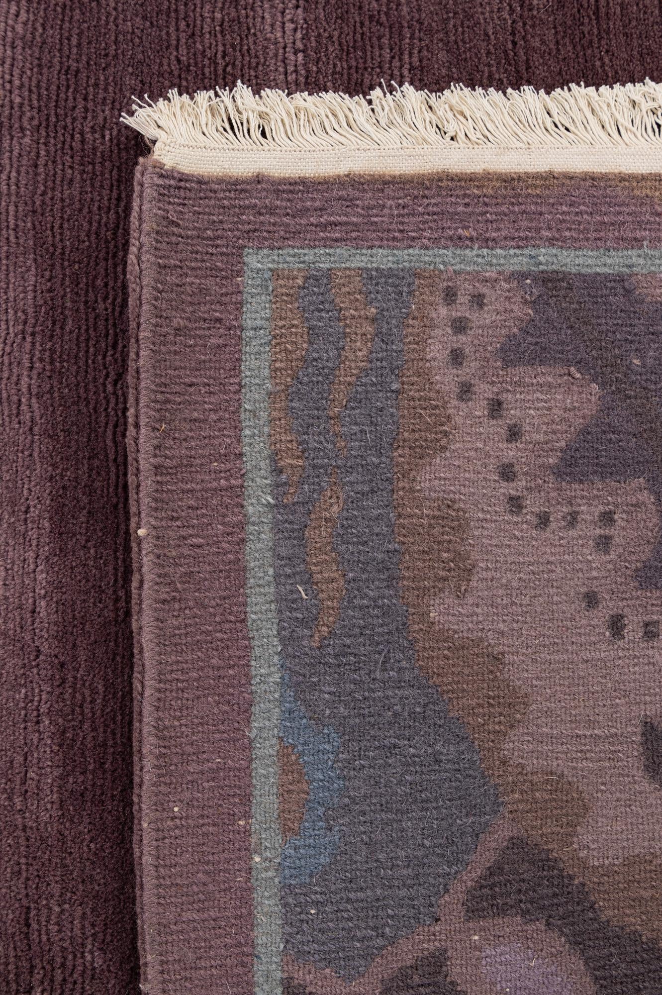 6' 9 x 10' 2 Hand Knotted Tibet Wool Rug