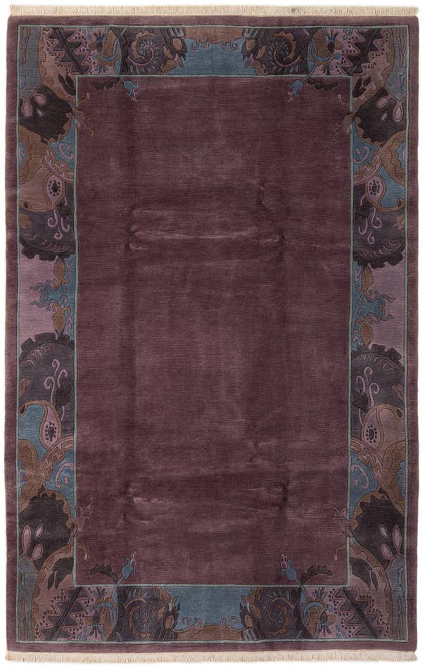 Detail image of 6' 9 x 10' 2 Hand Knotted Tibet Wool Rug