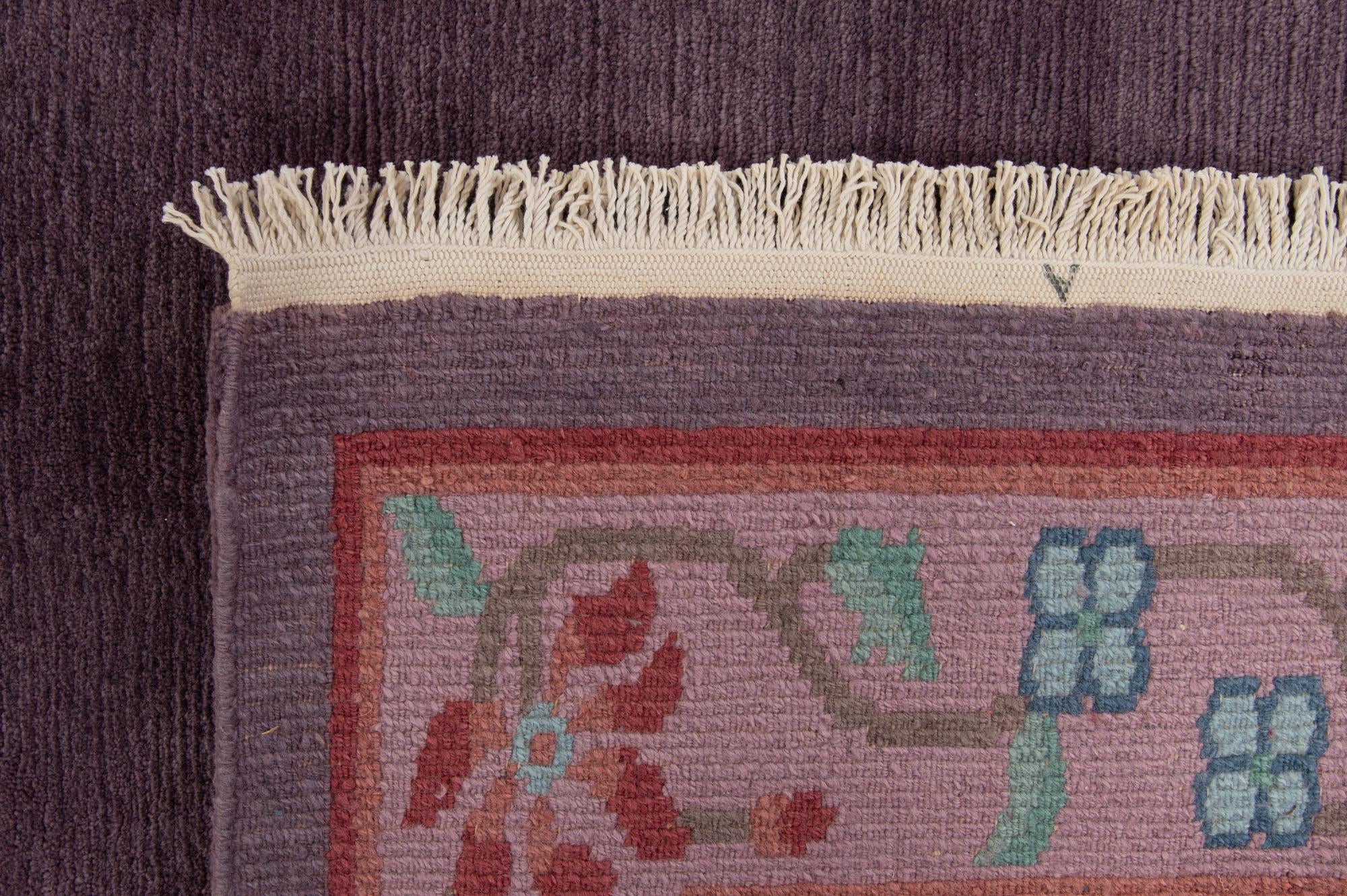 5' 9 x 8' 1 Hand Knotted Tibet Wool Rug