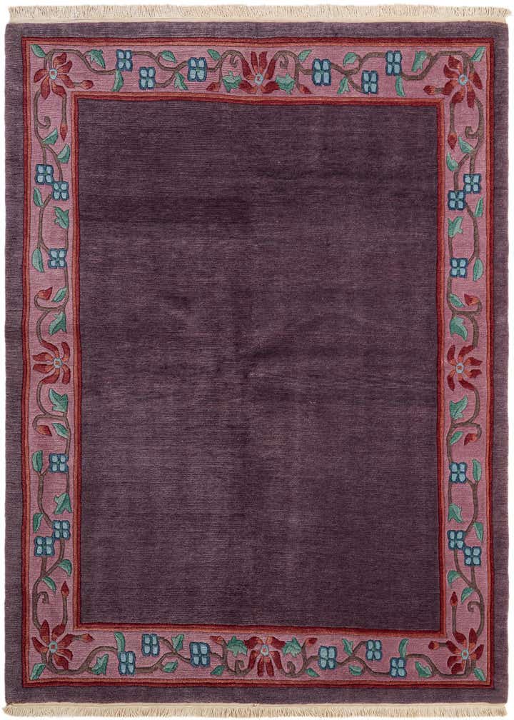 5' 9 x 8' 1 Hand Knotted Tibet Wool Rug