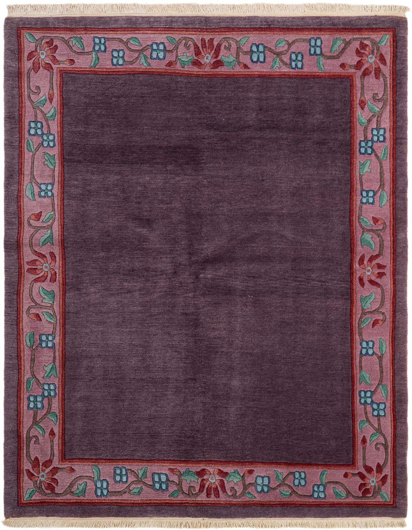 5' 9 x 8' 1 Hand Knotted Tibet Wool Rug