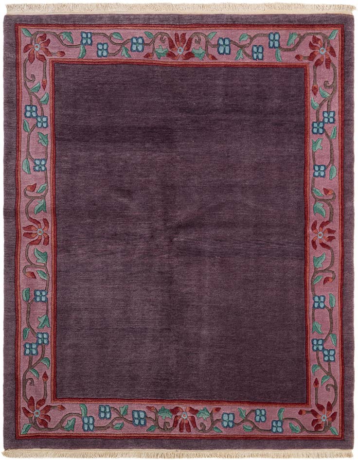 Detail image of 5' 9 x 8' 1 Hand Knotted Tibet Wool Rug