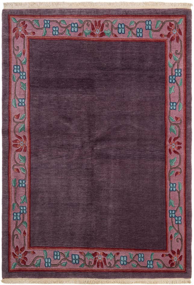 Detail image of 5' 9 x 8' 1 Hand Knotted Tibet Wool Rug