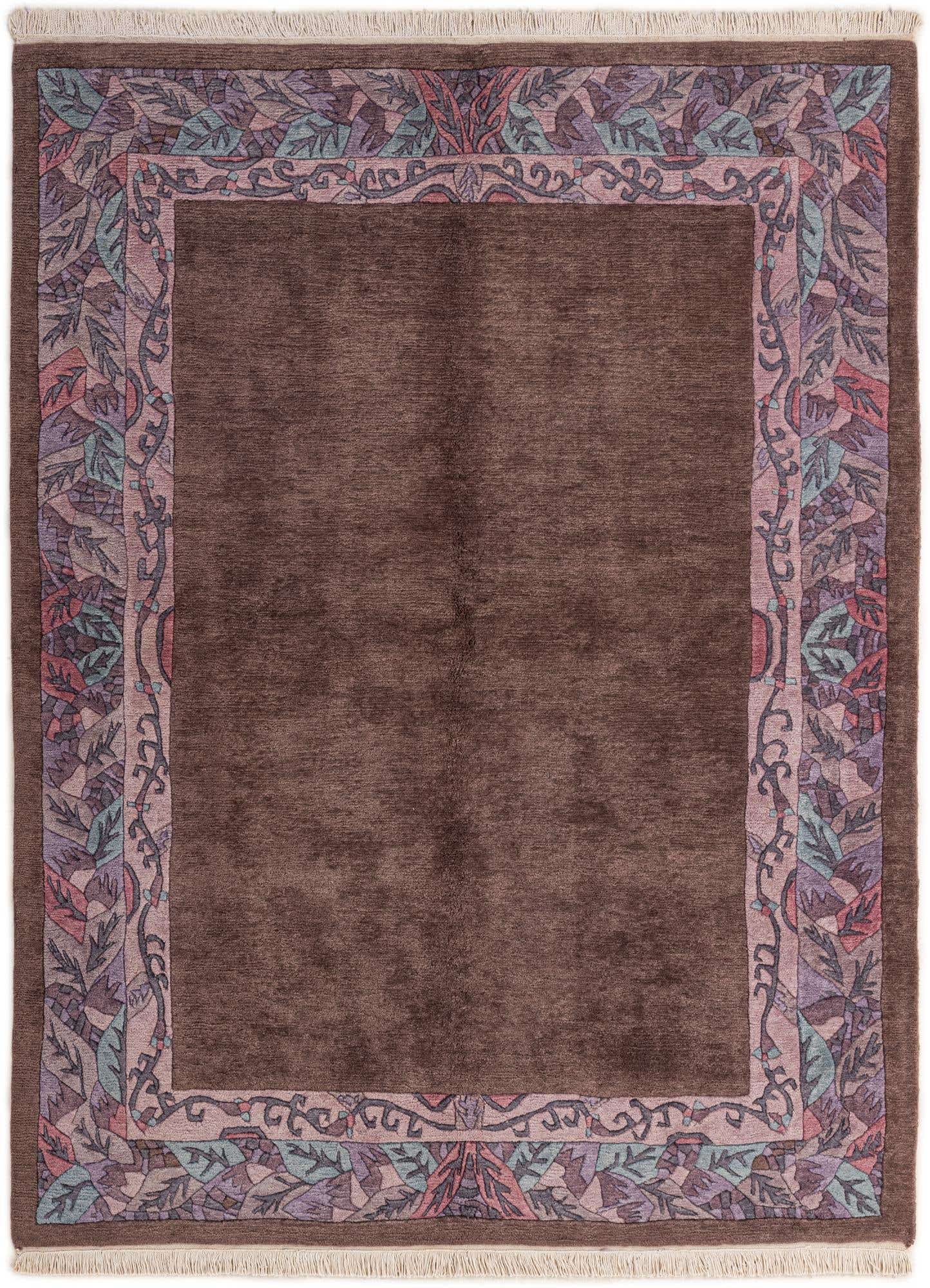 5' 7 x 7' 5 Hand Knotted Tibet Wool Rug