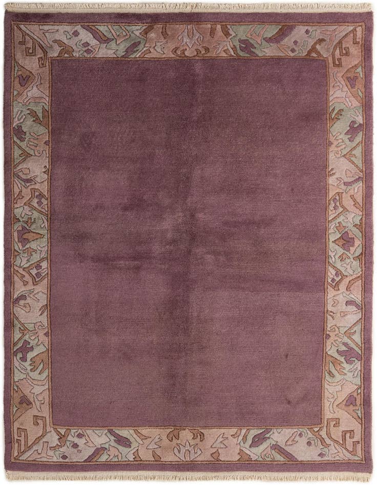 Detail image of 5' 7 x 7' 8 Hand Knotted Tibet Wool Rug