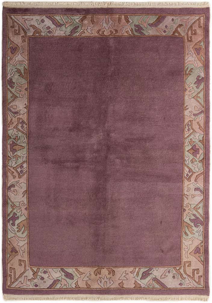 5' 7 x 7' 8 Hand Knotted Tibet Wool Rug