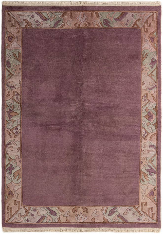 Detail image of 5' 7 x 7' 8 Hand Knotted Tibet Wool Rug