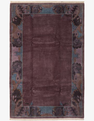 6' 9 x 10' 2 Hand Knotted Tibet Wool Rug