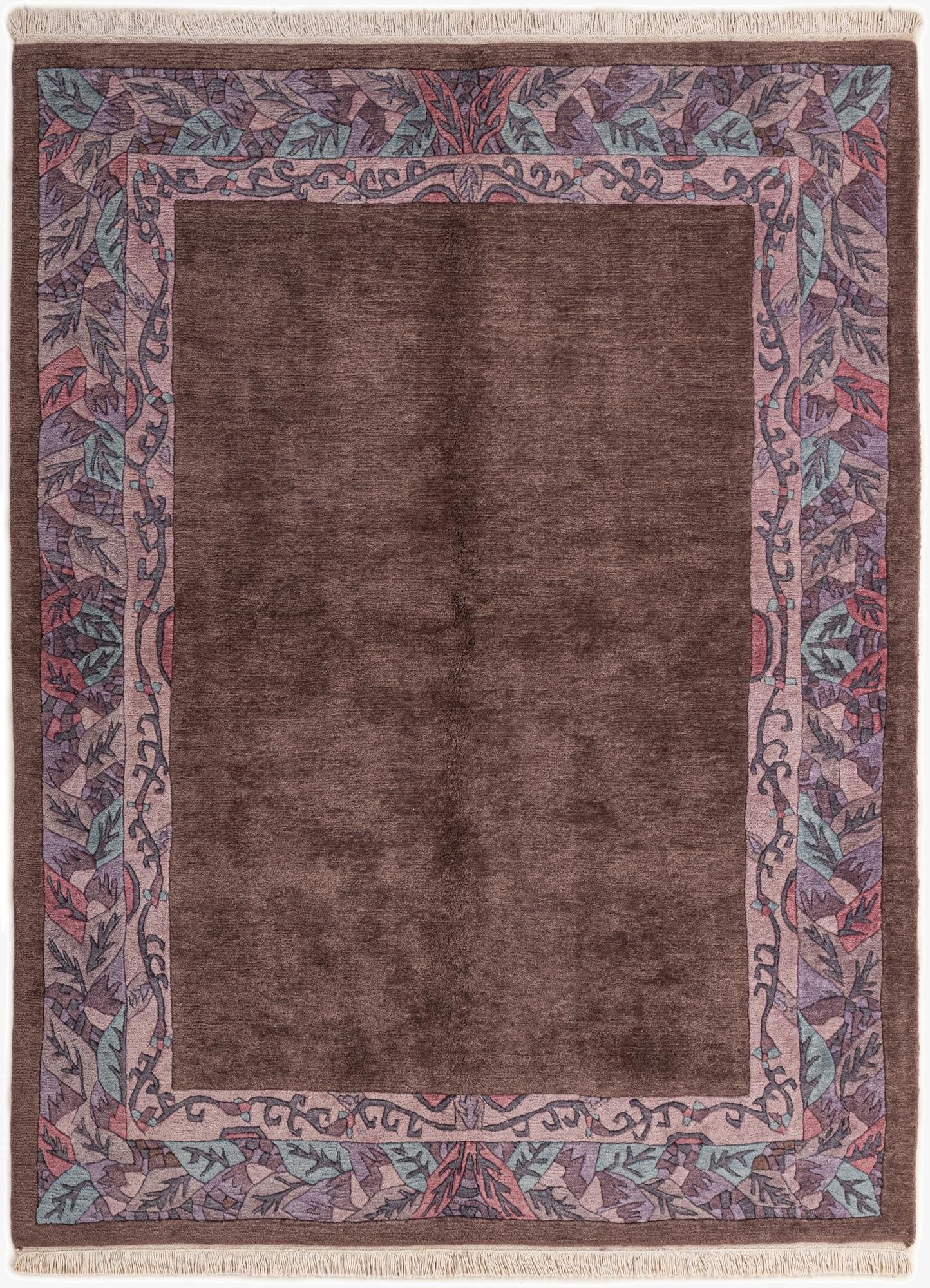 5' 7 x 7' 5  Hand Knotted Tibet Wool Rug