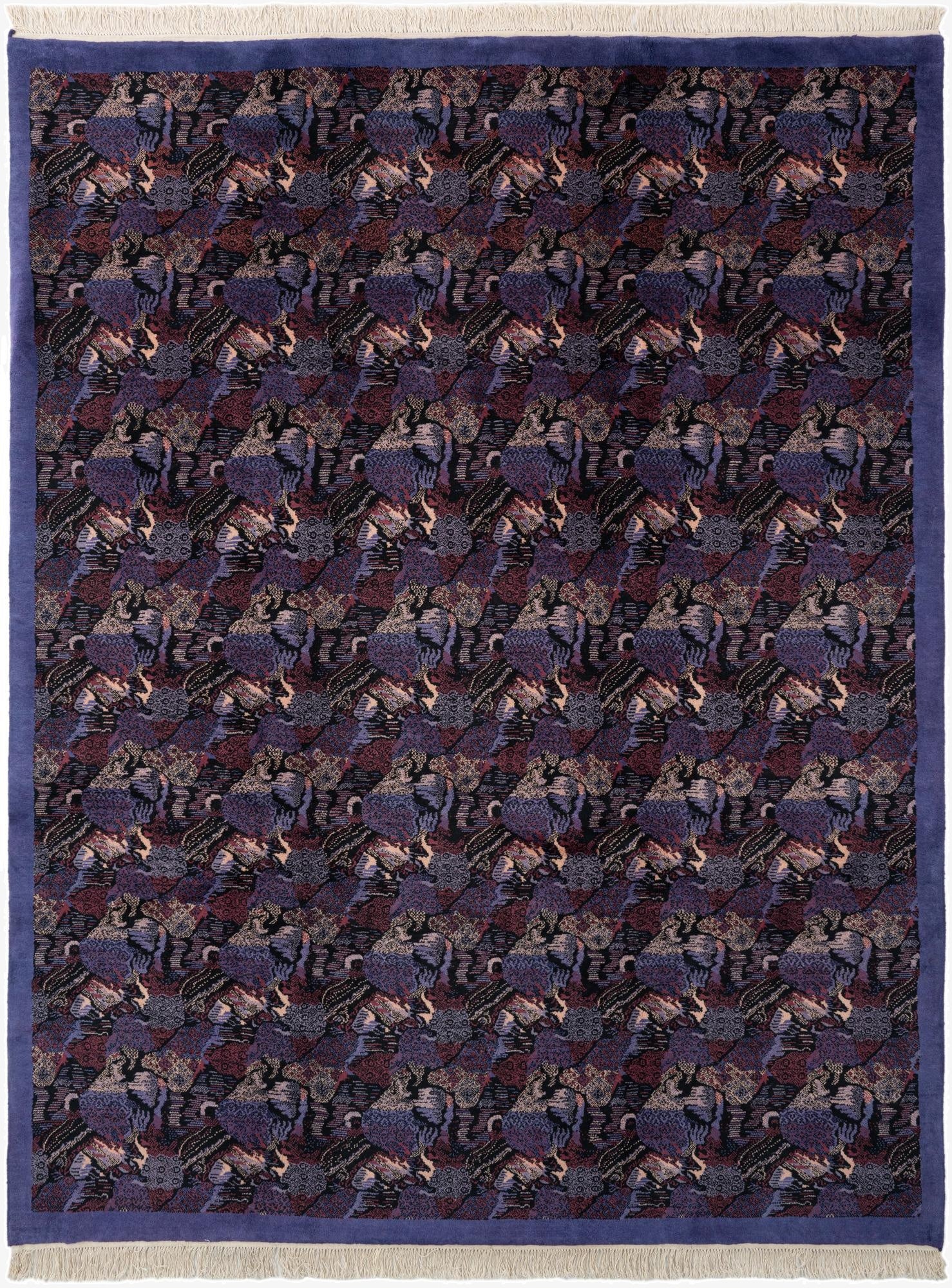 7' 8 x 10'  Hand Knotted Tibet Wool Rug