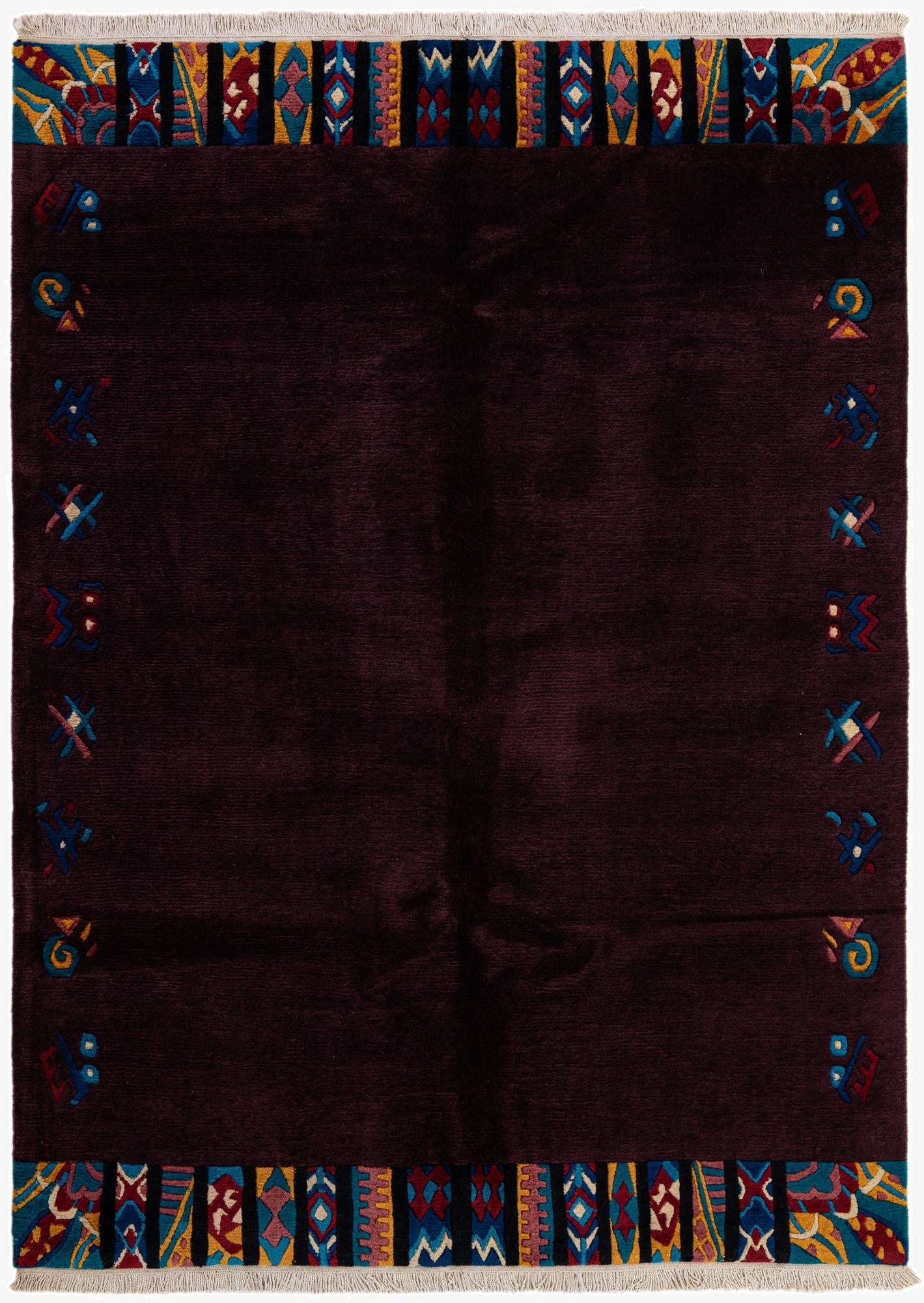 5' 8 x 7' 8  Hand Knotted Tibet Wool Rug