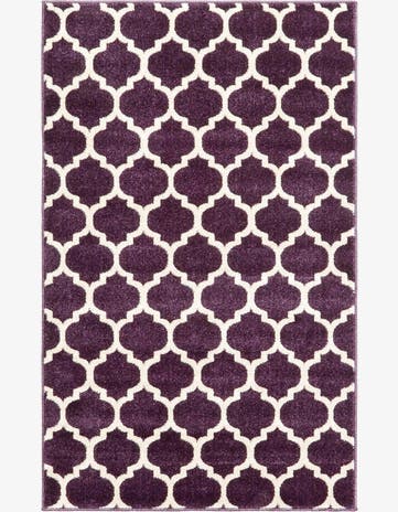 Purple Trellis Rug