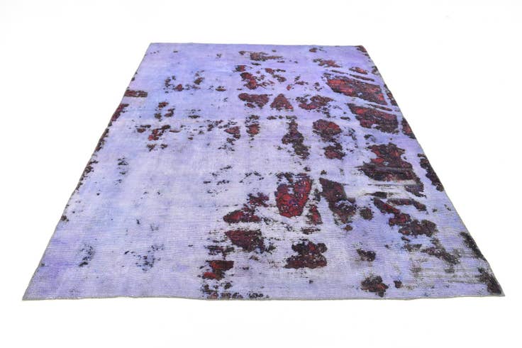 Detail image of 6' 6 x 8' 7 Hand Knotted Ultra Vintage Persian Wool Rug