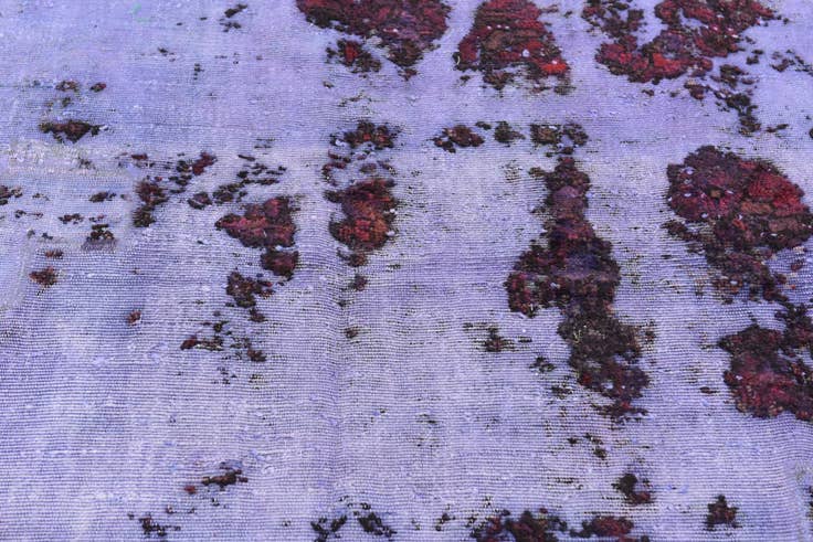 Detail image of 6' 6 x 8' 7 Hand Knotted Ultra Vintage Persian Wool Rug