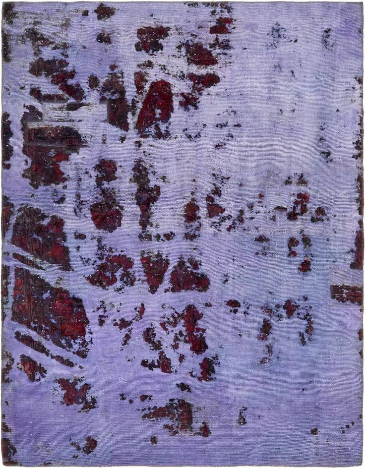 Detail image of 6' 6 x 8' 7 Hand Knotted Ultra Vintage Persian Wool Rug