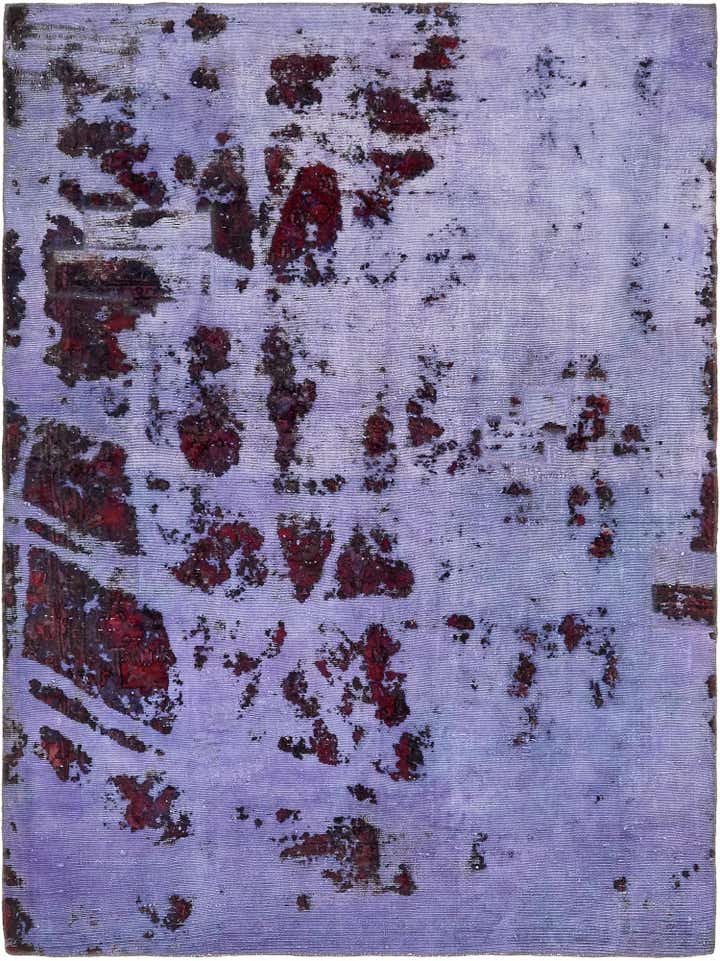 6' 6 x 8' 7 Hand Knotted Ultra Vintage Persian Wool Rug