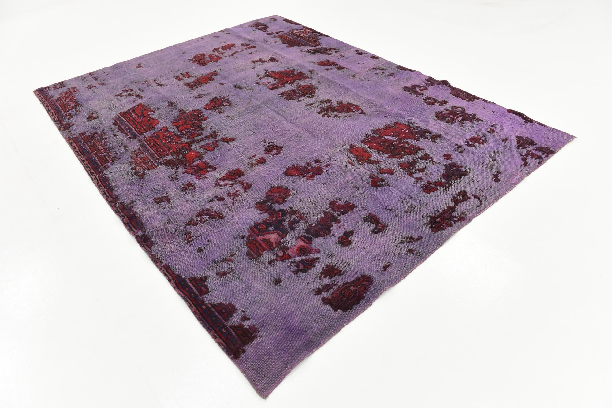6' 5 x 8' Hand Knotted Ultra Vintage Persian Wool Rug