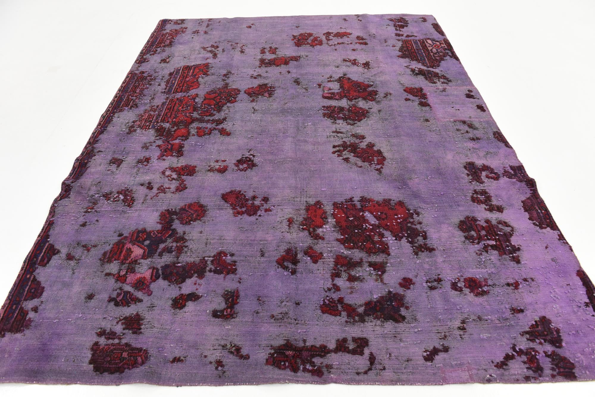 6' 5 x 8' Hand Knotted Ultra Vintage Persian Wool Rug