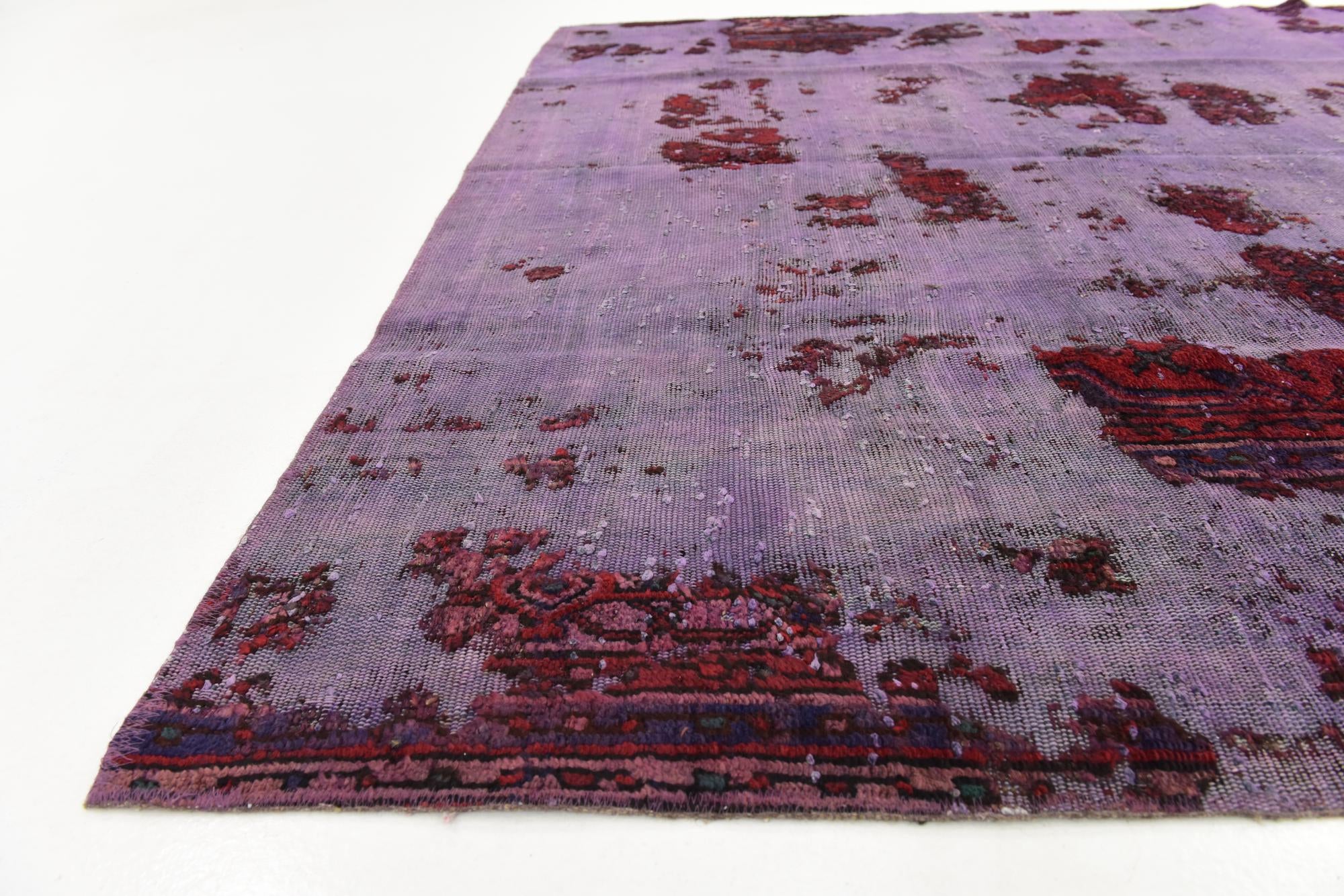 6' 5 x 8' Hand Knotted Ultra Vintage Persian Wool Rug