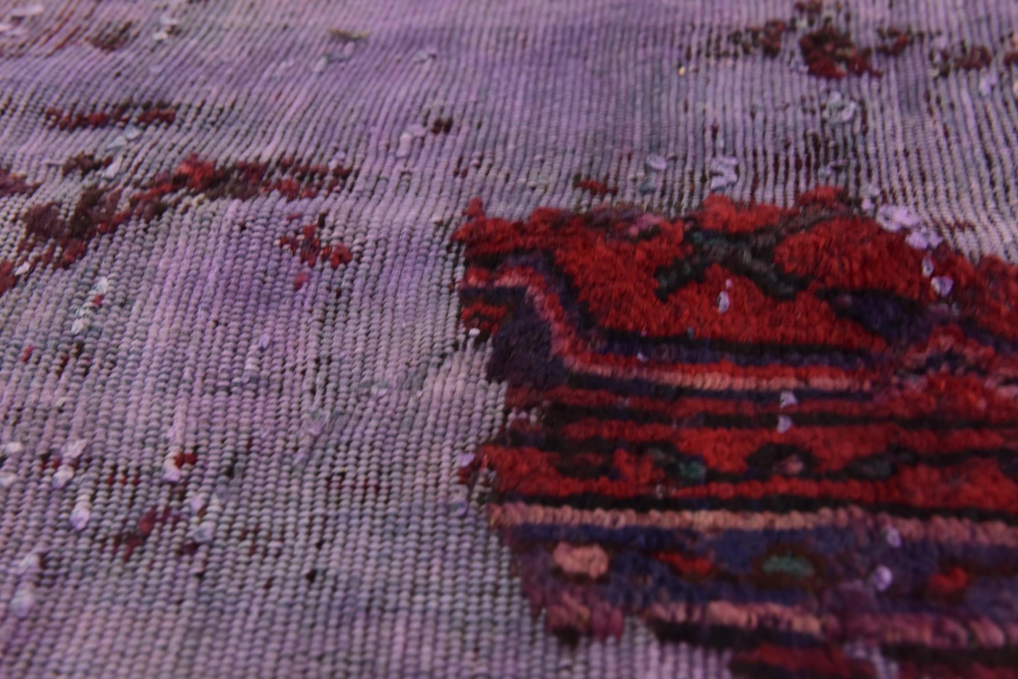 6' 5 x 8' Hand Knotted Ultra Vintage Persian Wool Rug