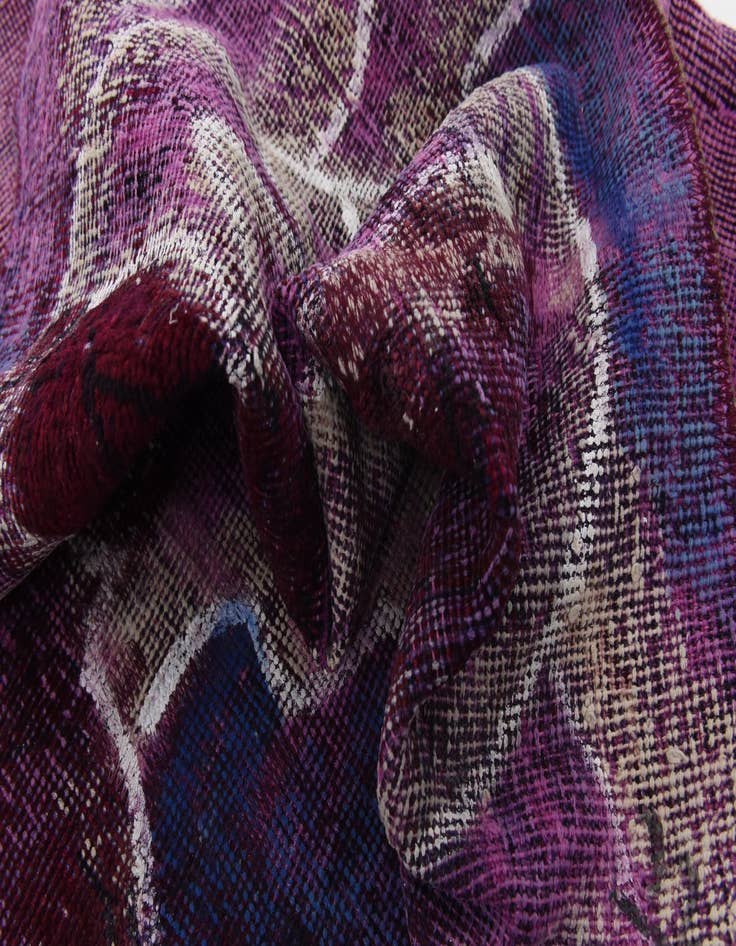 Detail image of 3' 10 x 6'  Hand Knotted Ultra Vintage Persian Wool Rug