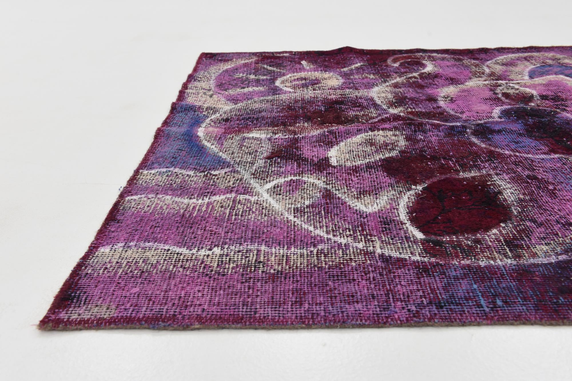3' 10 x 6' Hand Knotted Ultra Vintage Persian Wool Rug