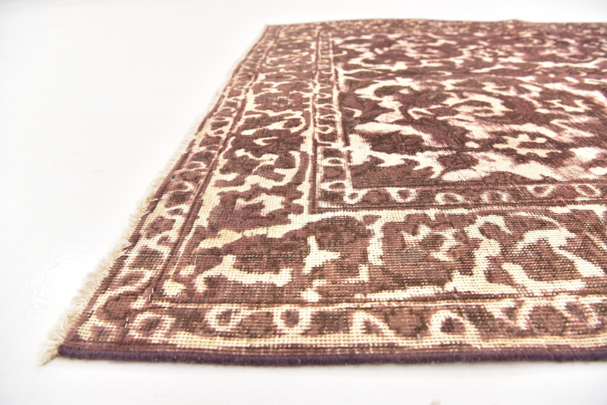 4' 8 x 6' 3 Hand Knotted Ultra Vintage Persian Wool Rug