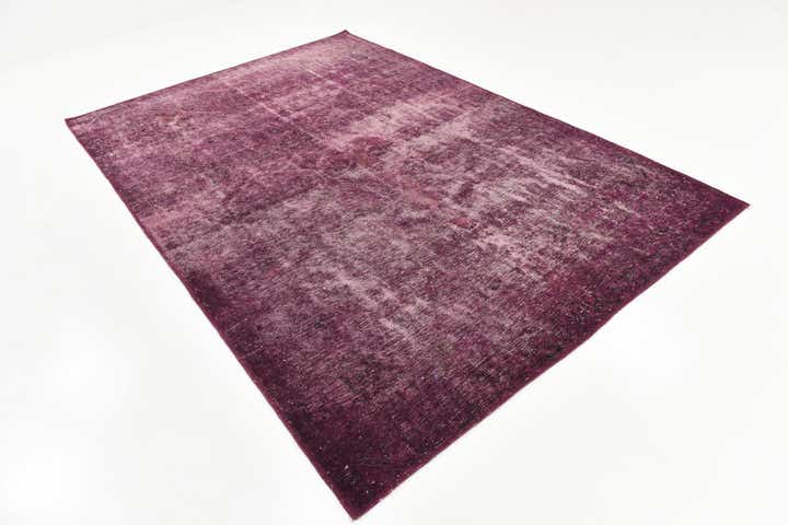 6' 4 x 9' 6 Hand Knotted Ultra Vintage Persian Wool Rug