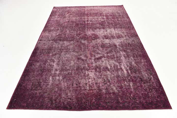 6' 4 x 9' 6 Hand Knotted Ultra Vintage Persian Wool Rug