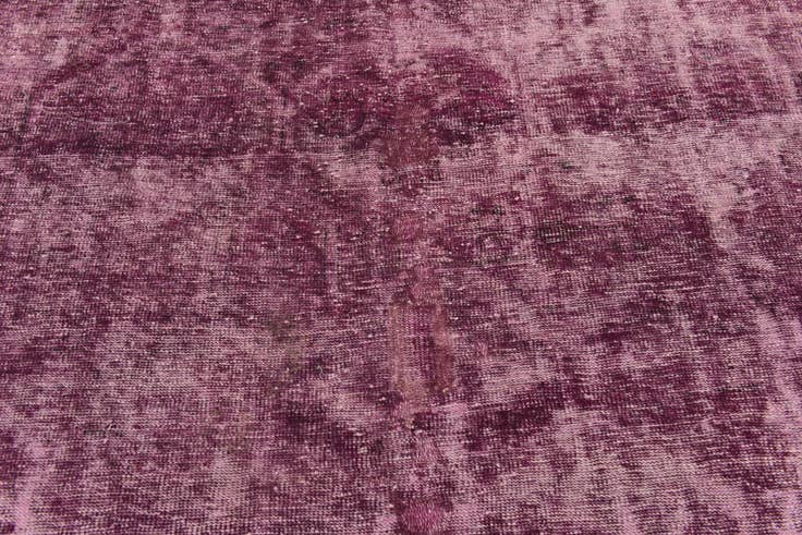 Detail image of 6' 4 x 9' 6 Hand Knotted Ultra Vintage Persian Wool Rug