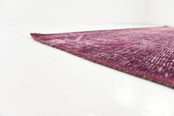 Detail image of 6' 4 x 9' 6 Hand Knotted Ultra Vintage Persian Wool Rug