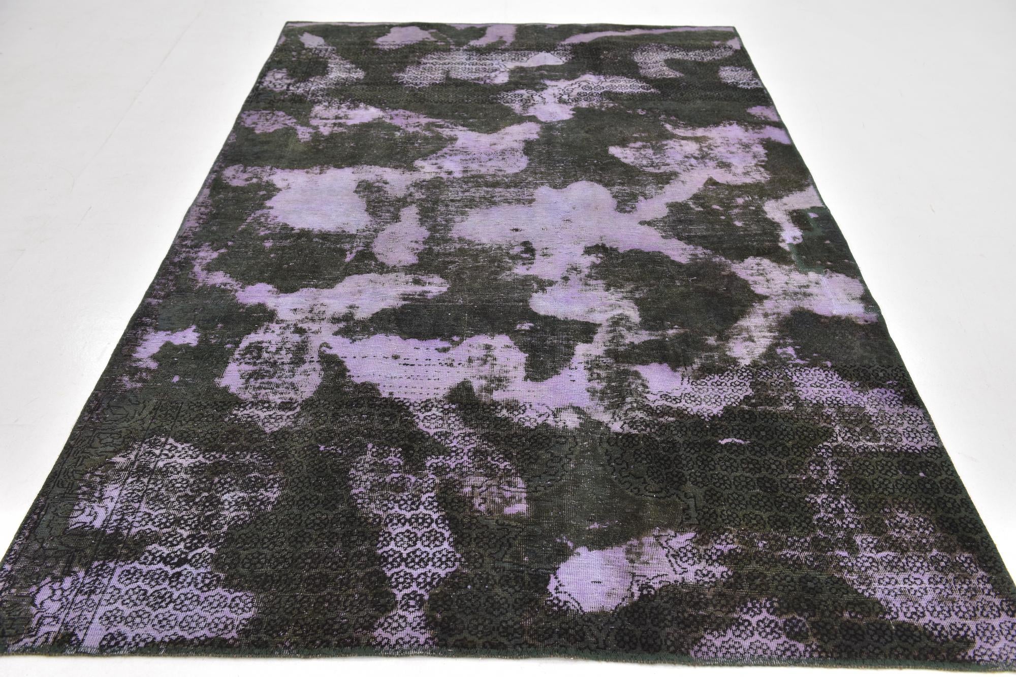 175cm x 265cm Hand Knotted Ultra Vintage Persian Wool Rug