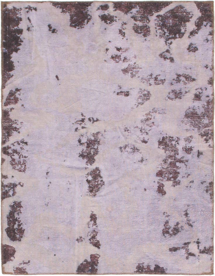 Detail image of 3' 10 x 5' 10 Hand Knotted Ultra Vintage Persian Wool Rug