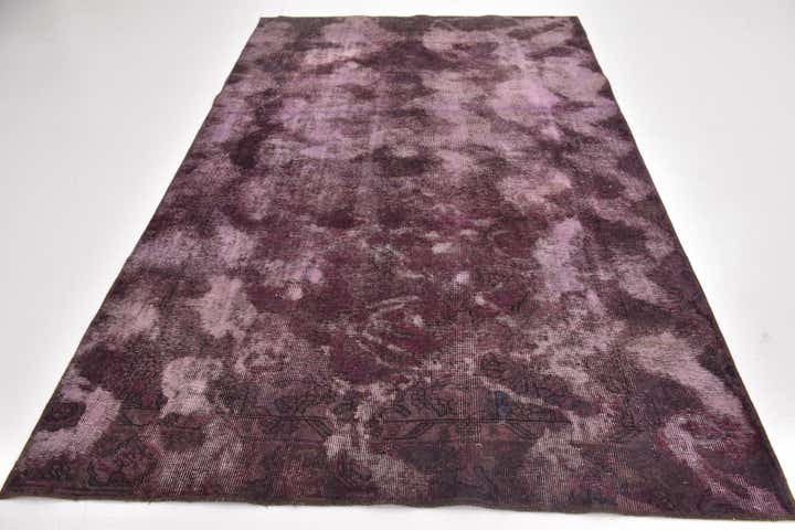 5' 7 x 9' Hand Knotted Ultra Vintage Persian Wool Rug