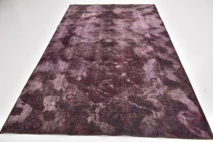 Detail image of 5' 7 x 9' Hand Knotted Ultra Vintage Persian Wool Rug