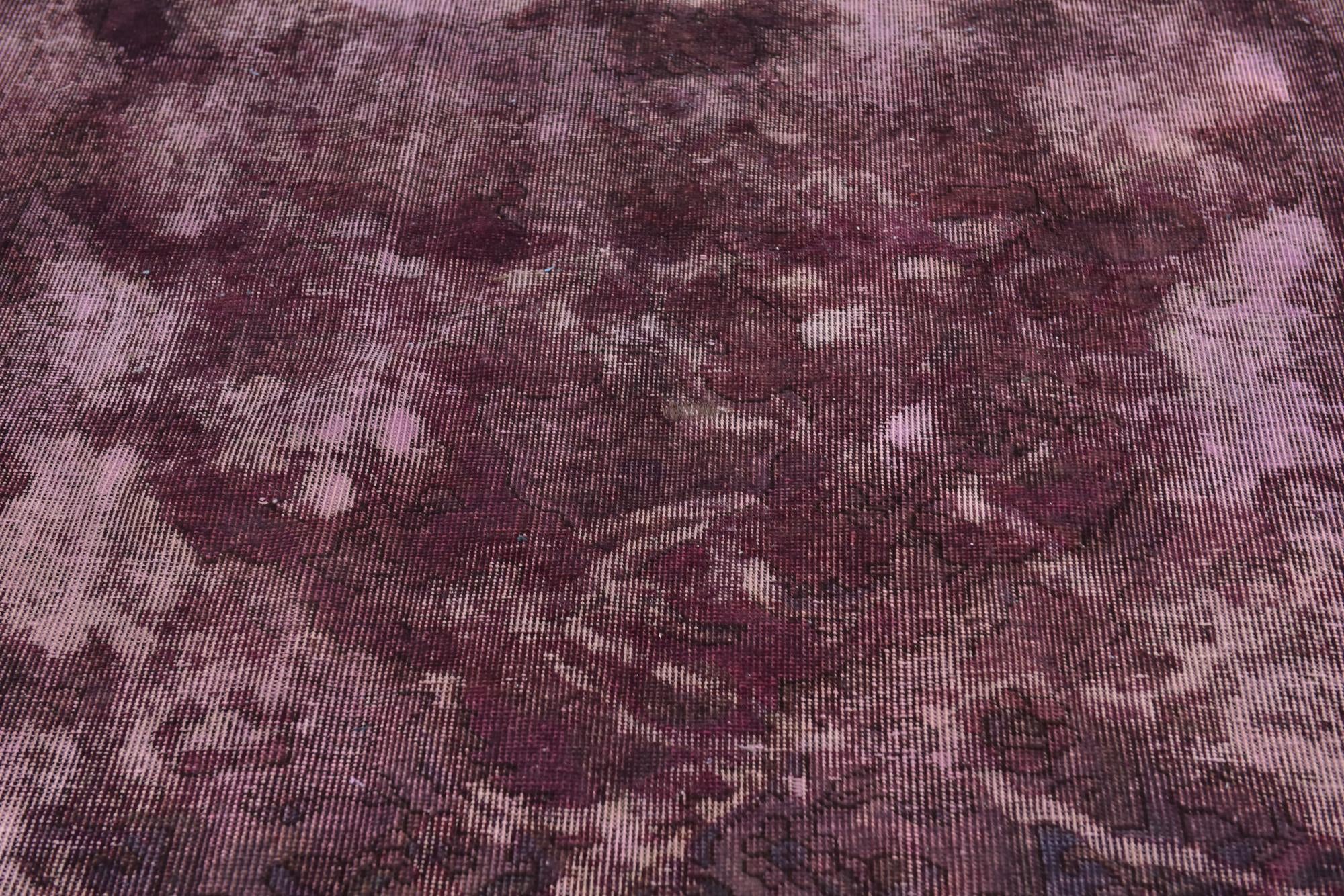 5' 7 x 9' Hand Knotted Ultra Vintage Persian Wool Rug