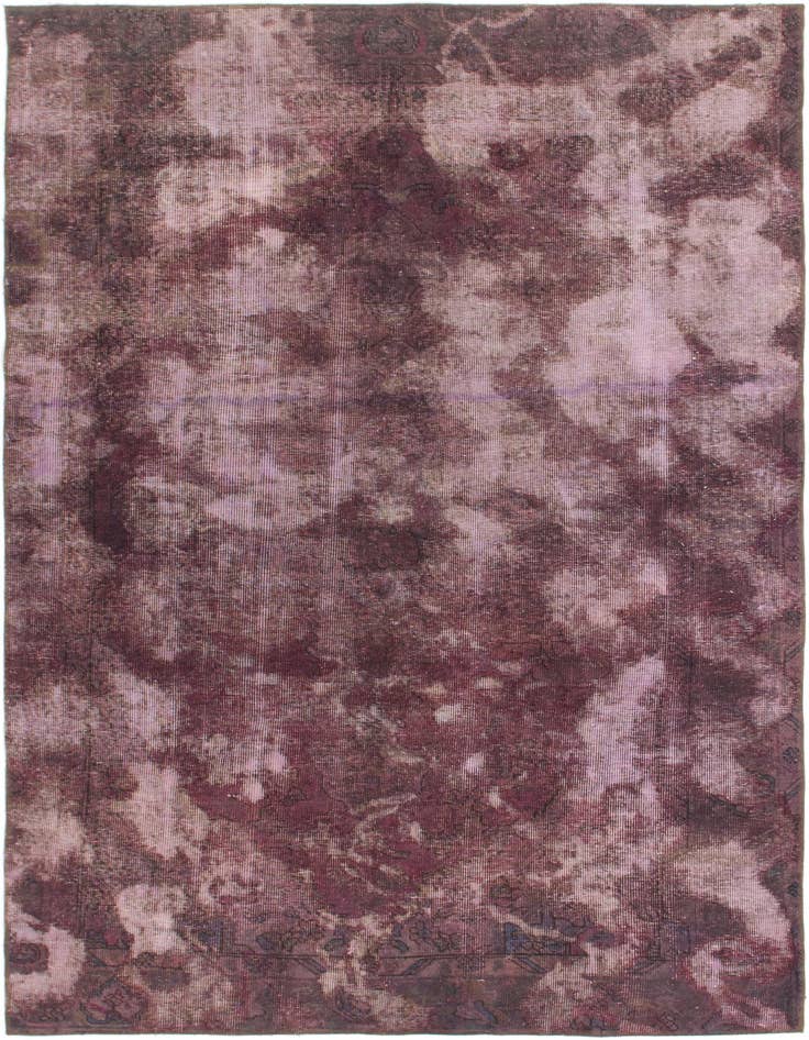 Detail image of 5' 7 x 9' Hand Knotted Ultra Vintage Persian Wool Rug