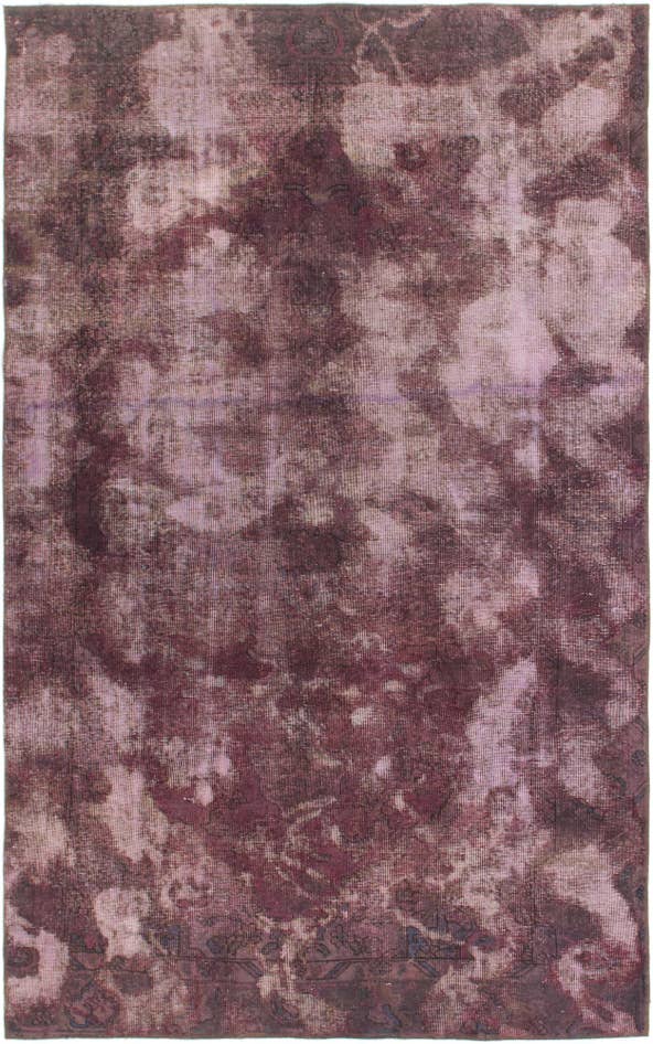 Detail image of 5' 7 x 9' Hand Knotted Ultra Vintage Persian Wool Rug