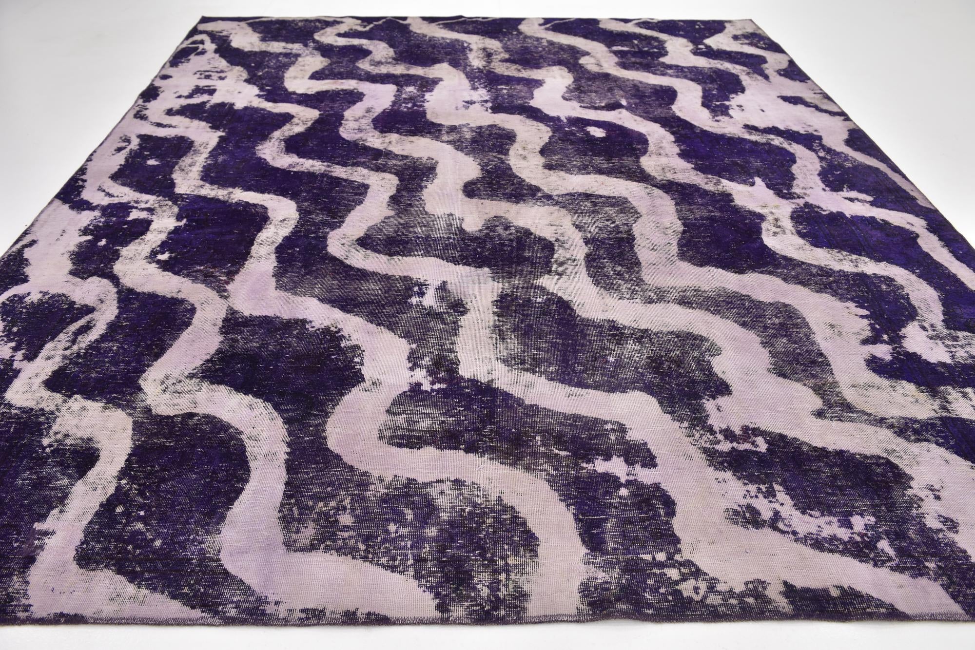 9' 3 x 11' 4 Hand Knotted Ultra Vintage Persian Wool Rug