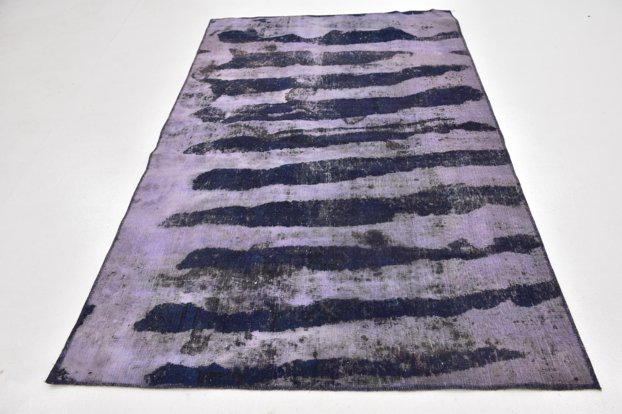 4' 9 x 8' Hand Knotted Ultra Vintage Persian Wool Rug