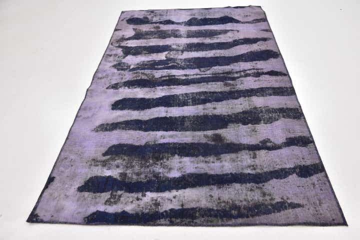 4' 9 x 8' Hand Knotted Ultra Vintage Persian Wool Rug