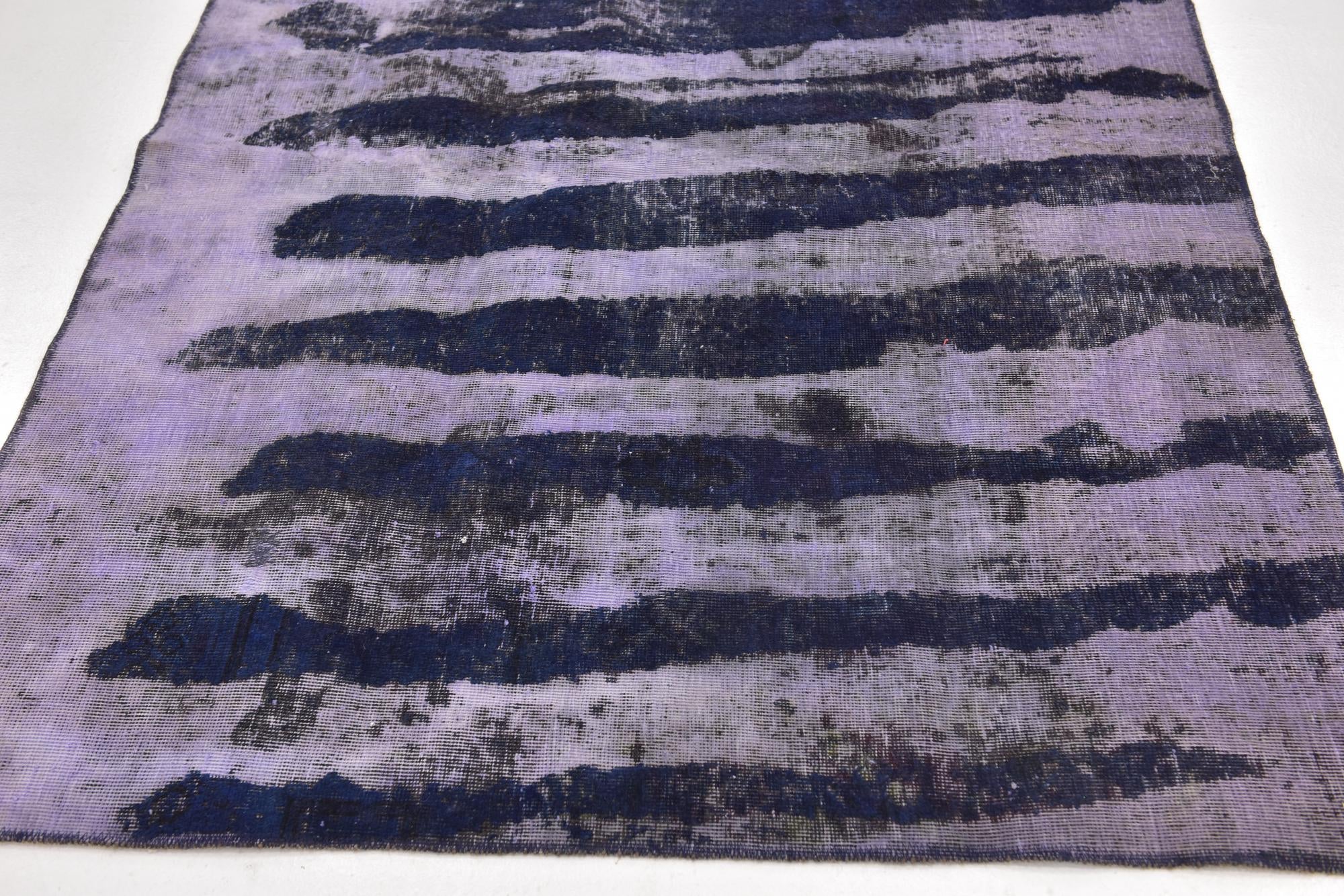 4' 9 x 8' Hand Knotted Ultra Vintage Persian Wool Rug